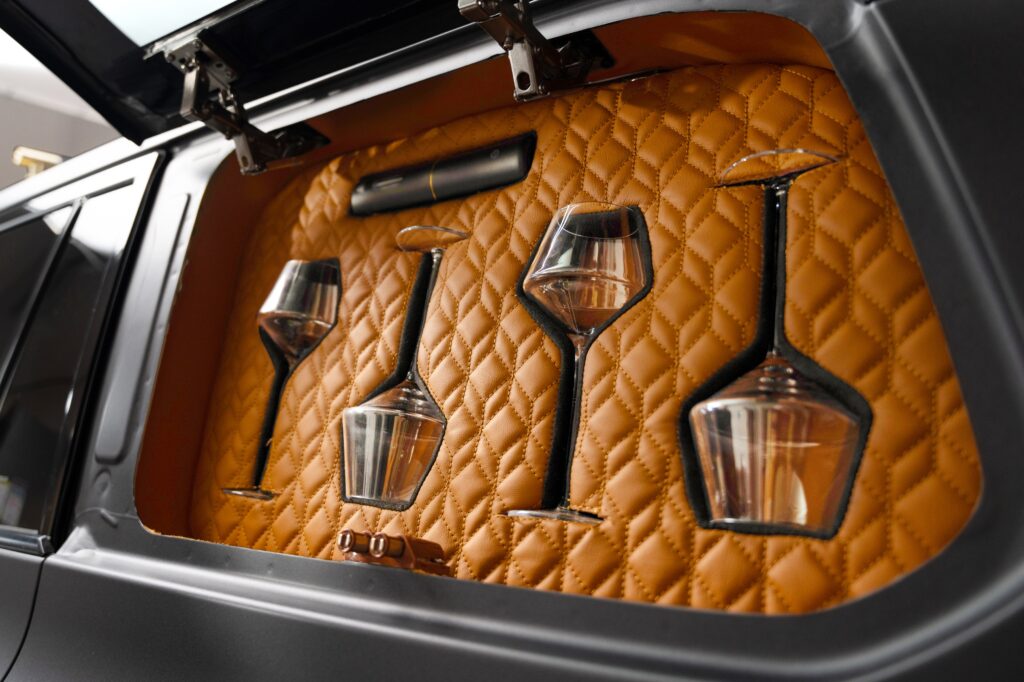 Monogram GX concept car wine glass storage