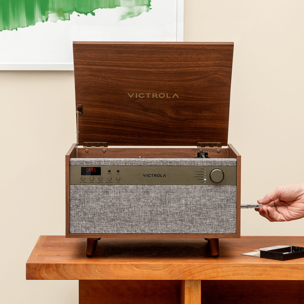 Victrola Century 6-in-1 wood music center