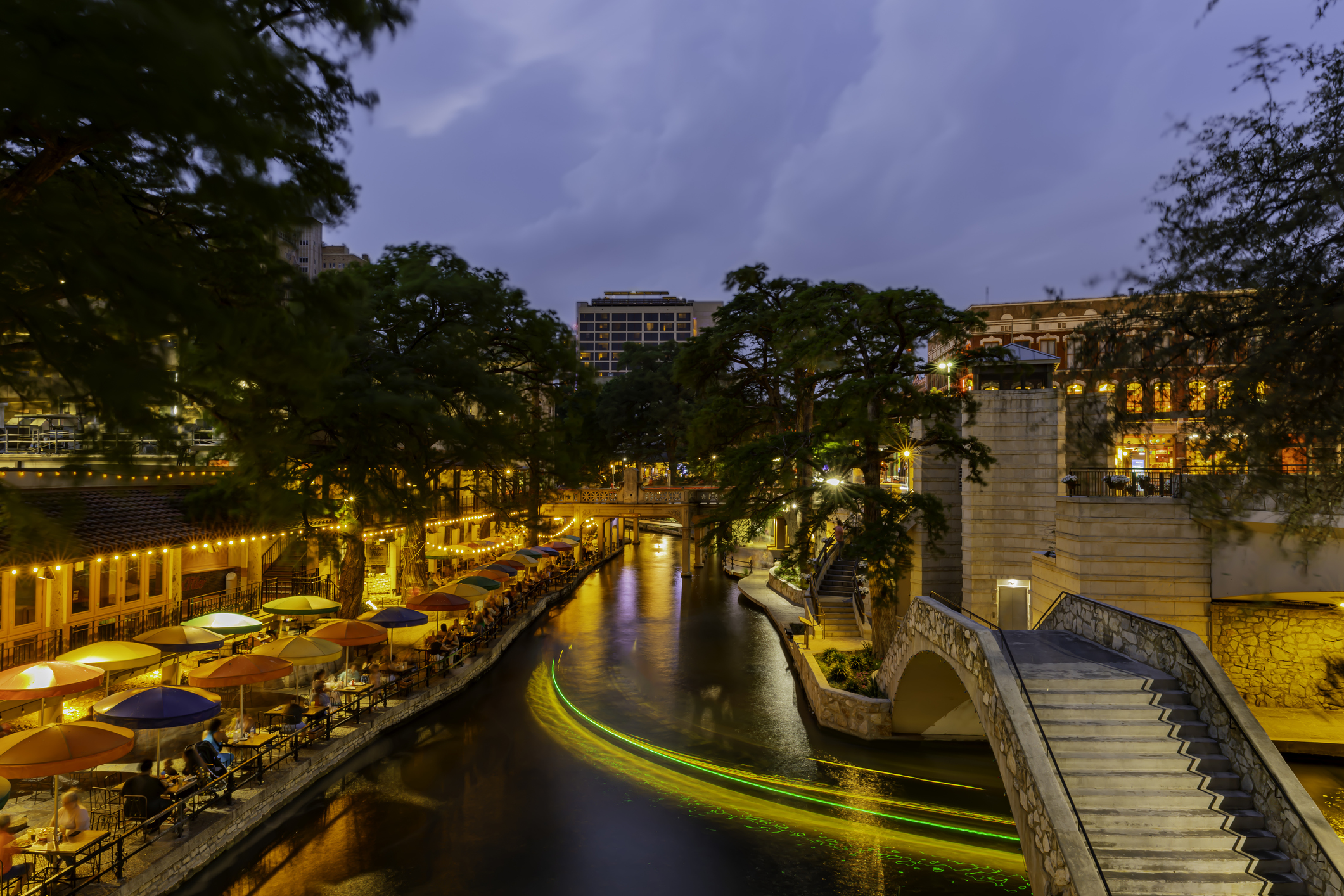 San Antonio River walk primetime